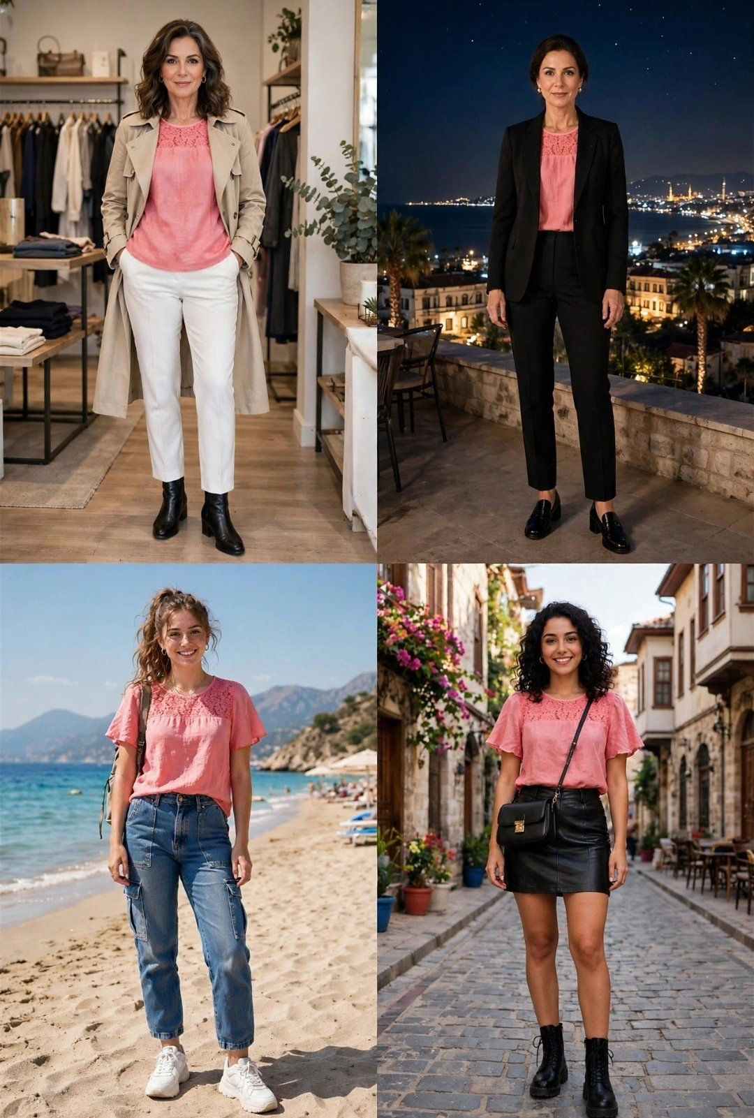 Pembe renkli kadın tişört.. koton marka ilan görseli