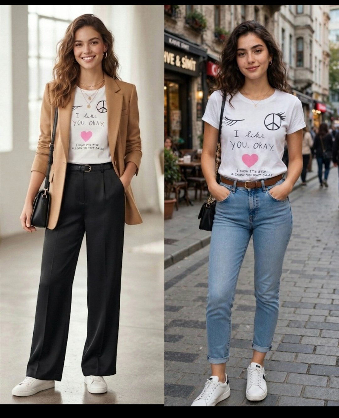 Pink gray kaliteli tshirt ilan görseli