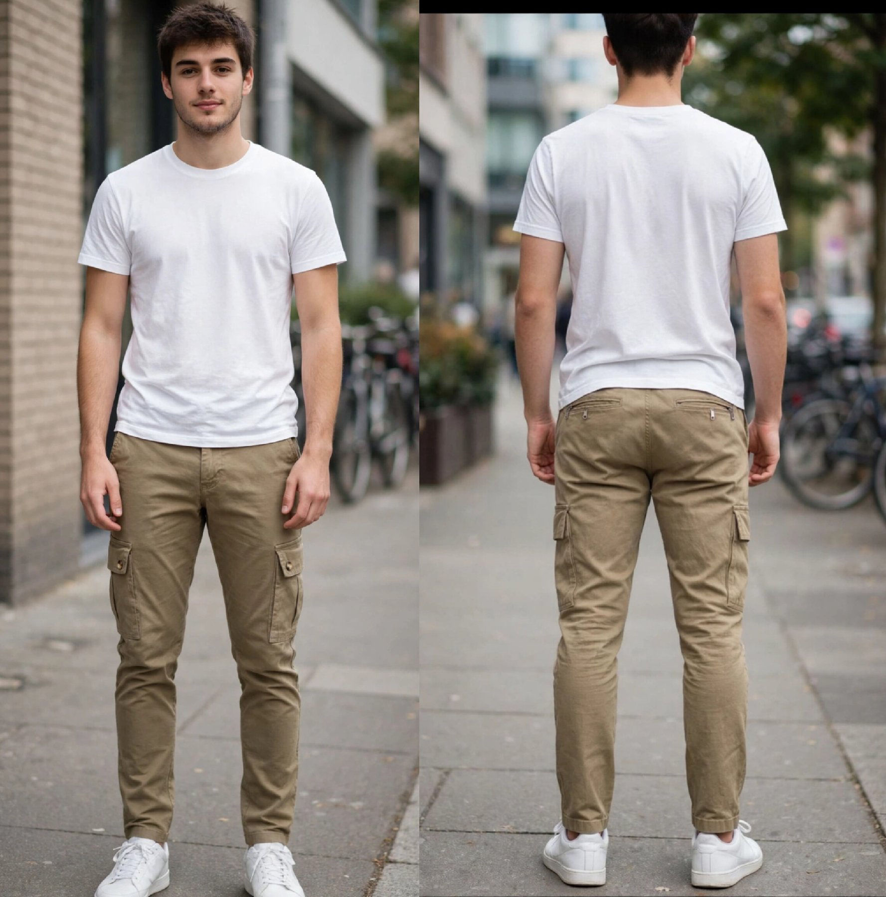 Zara haki yeşil kargo pantalon ilan görseli