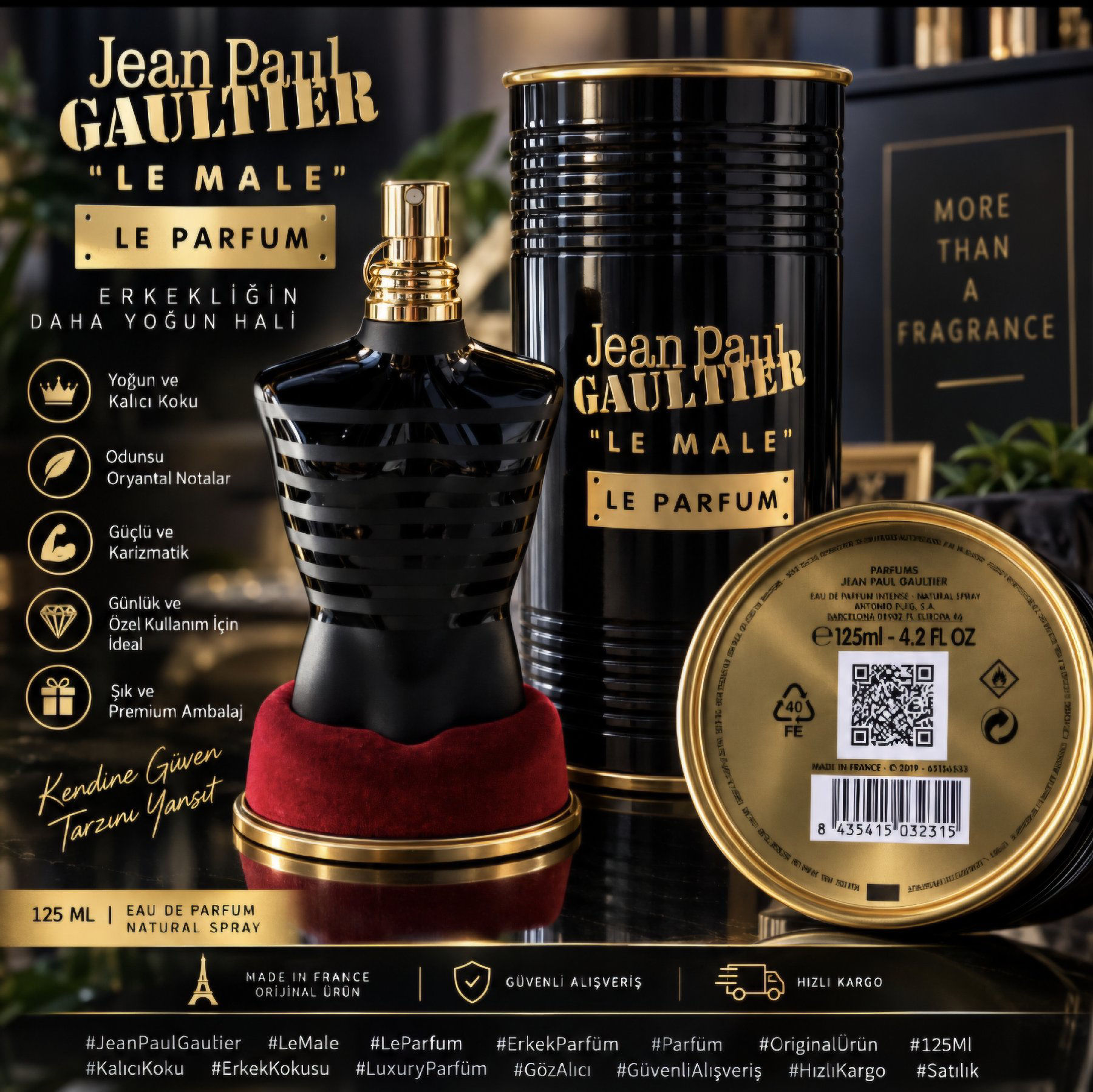 Jean paul gaultier le male parfüm 125 ml