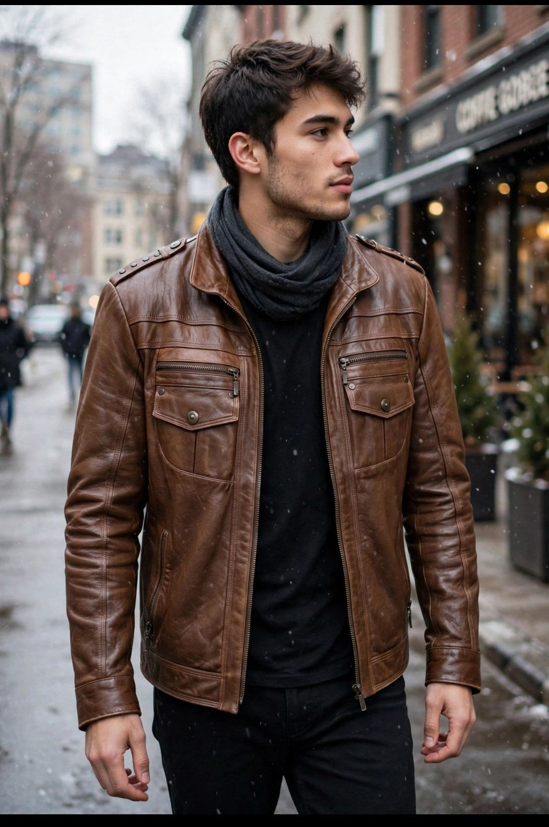 Orjinal alın leather co. dana derisi  vintage ceket