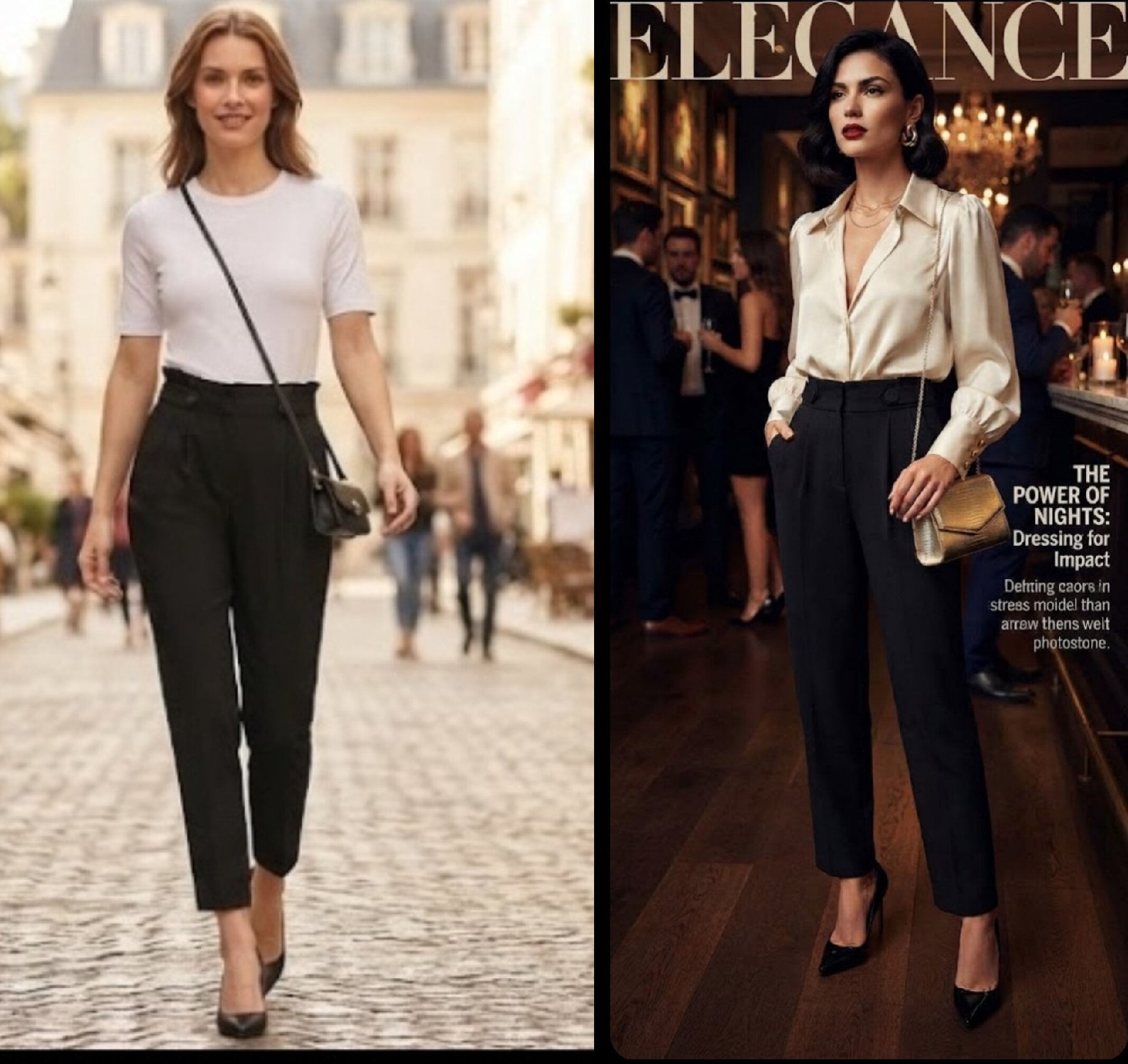 Siyah şık pantalon ilan görseli