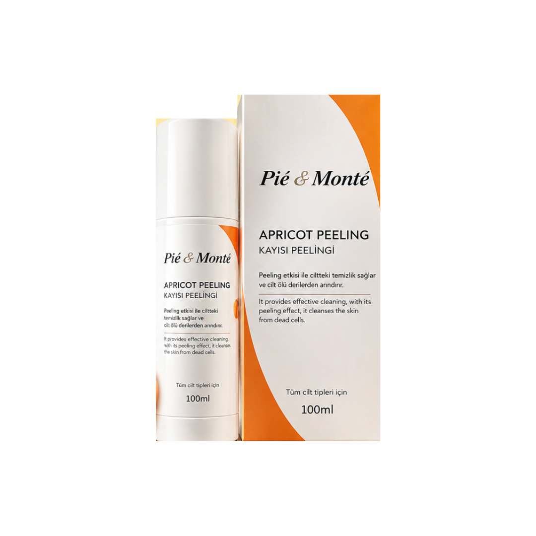 Kayısı peeling cilt temizleme cildi ölü derilerden arındırma cilt yenileme yüz peeling 100 ml