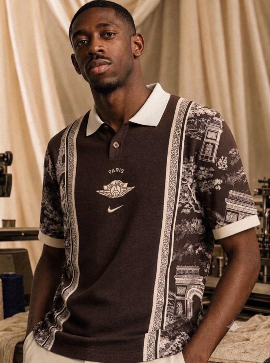 Nike paris x christian dior polo yaka t-shirt