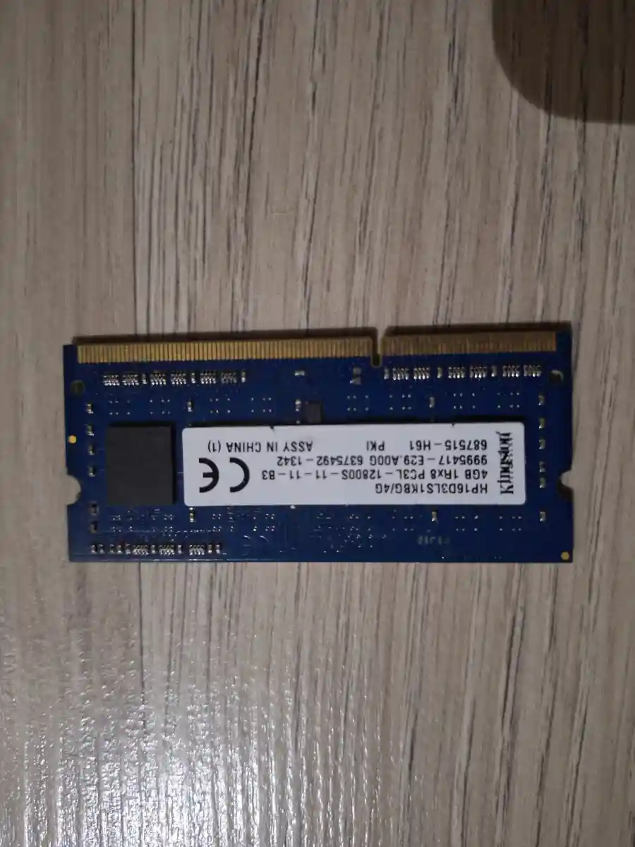 Kingston 4gb ddr3l 1600mhz laptop ram (orijinal)
