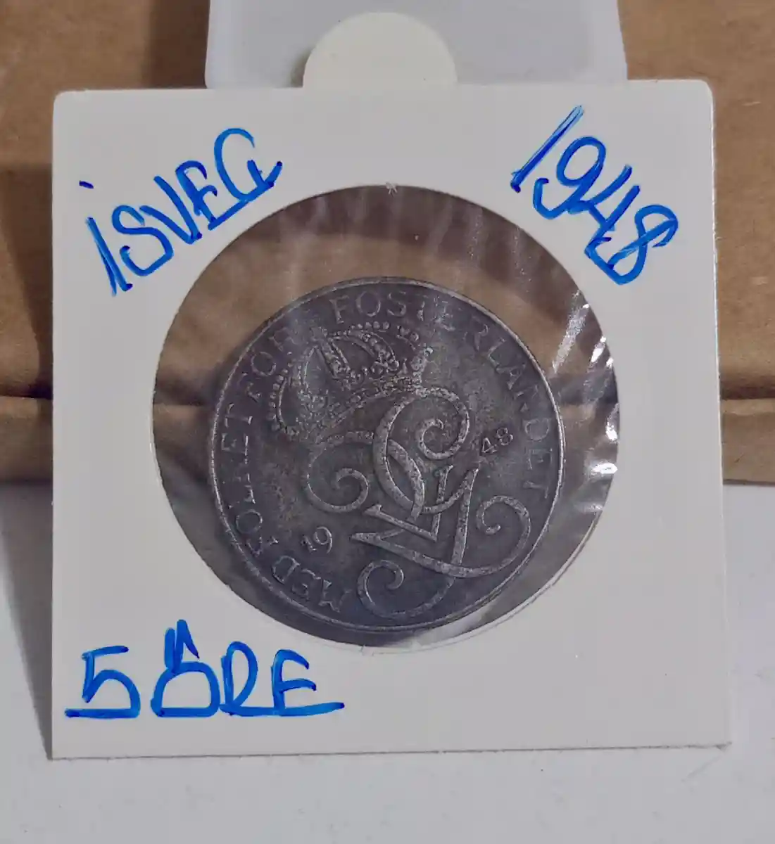 1948 yılı i̇sveç 5 öre madeni para