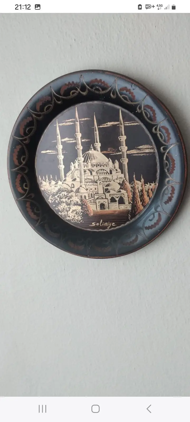 İstanbul temalı dekoratif tabak