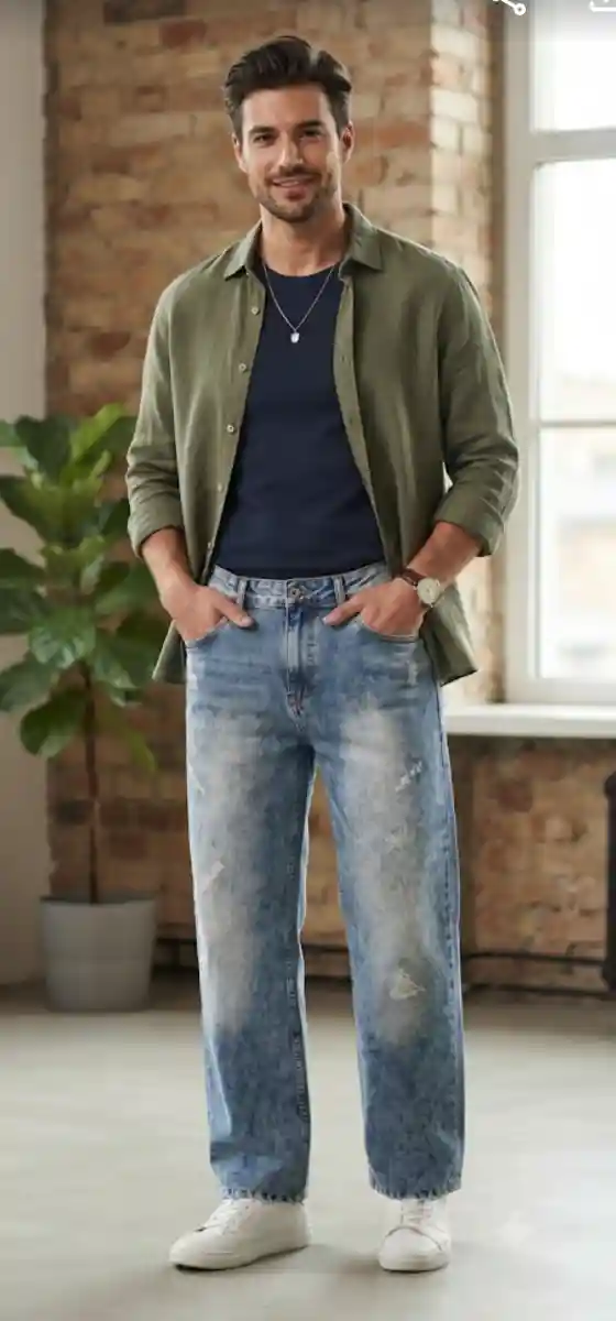 Little cup.. orjinal yırtıklı 40.beden unisex jean