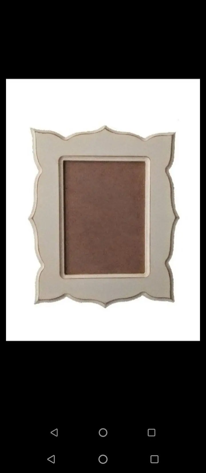 Yeni/30x25 cm klasik krem fotoğraf çerçevesi mdf ahşap ahşap resim çerçevesi boyalı 30*25cmkrem