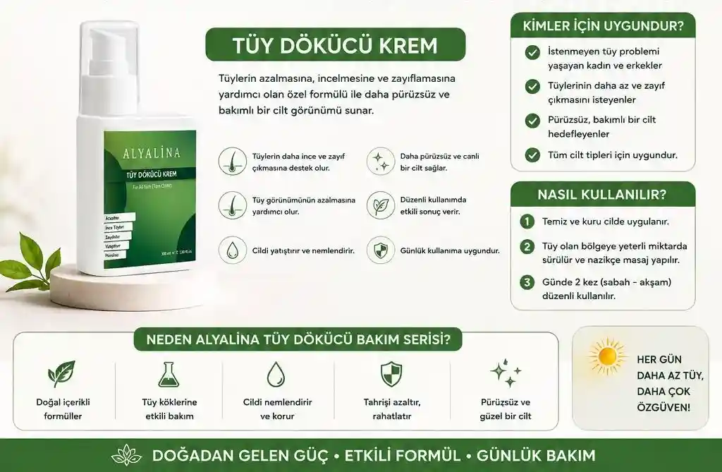 Alaylına tüy dökücü krem