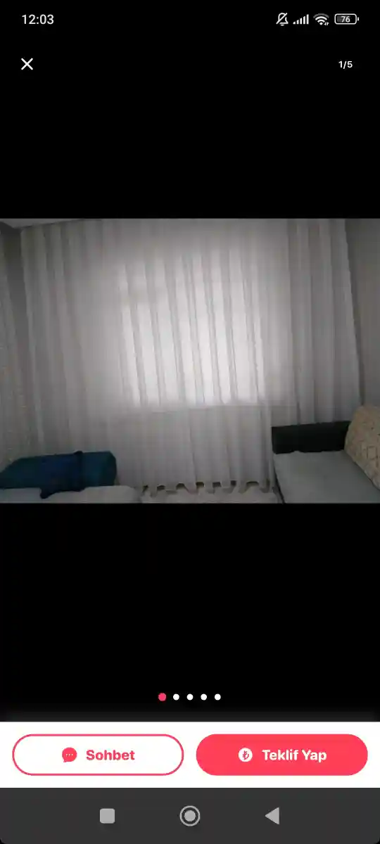 Düz pileli perde kullanılmamış