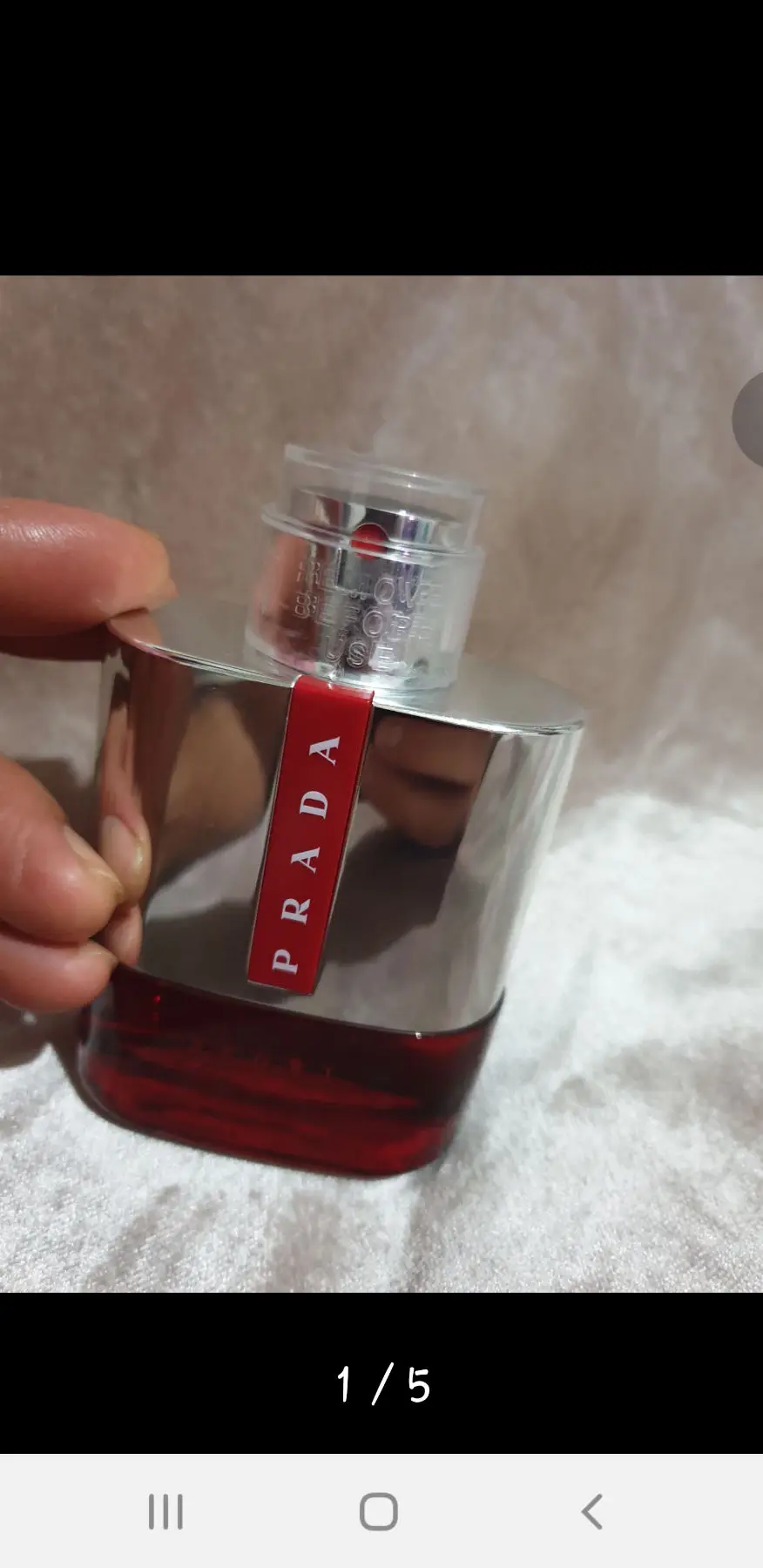 Orijinal prada erkek parfüm, %70 doluluk oranındadır.