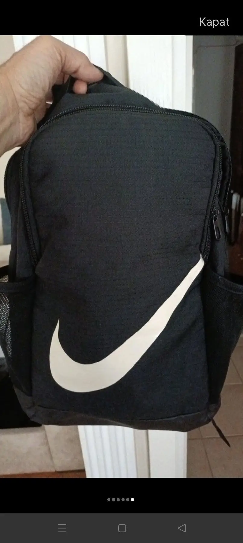 Nike logolu siyah sırt çantası, orginal