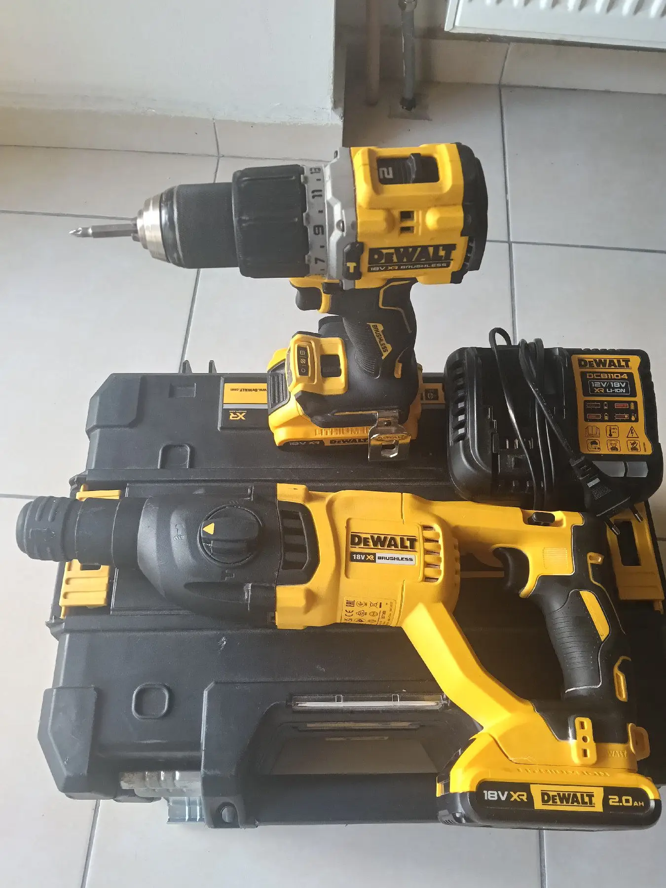 Dewalt şarjlı matkap ve darbe matkabı seti
