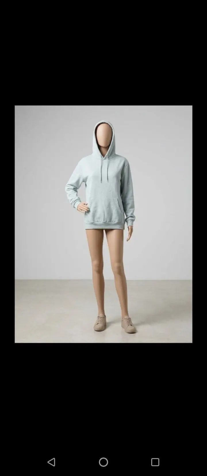 M beden/(açık gri) kapüşonlu sweatshirt( ürün kodu. ggyyt556