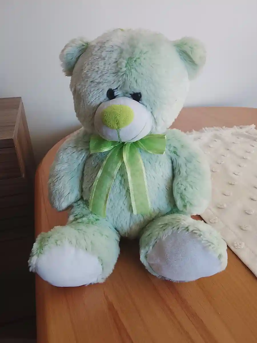 Yeşil peluş ayı