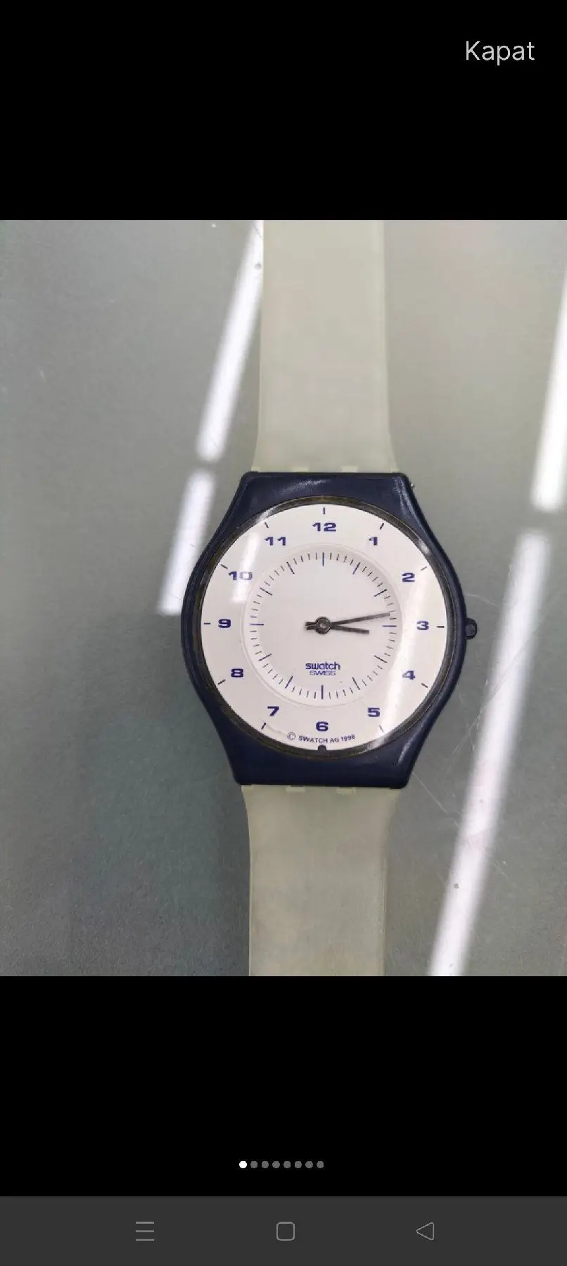 Swatch klasik 1997 model saat