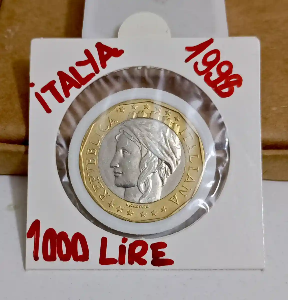 1998 i̇talya 1000 lira madeni para
