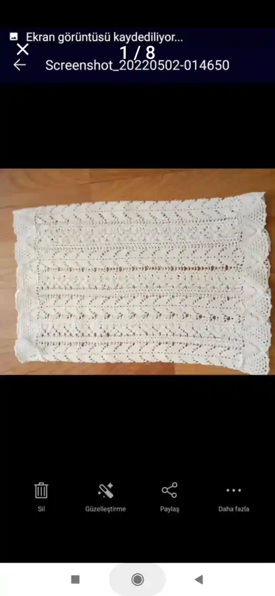 Dantel masa örtüsü