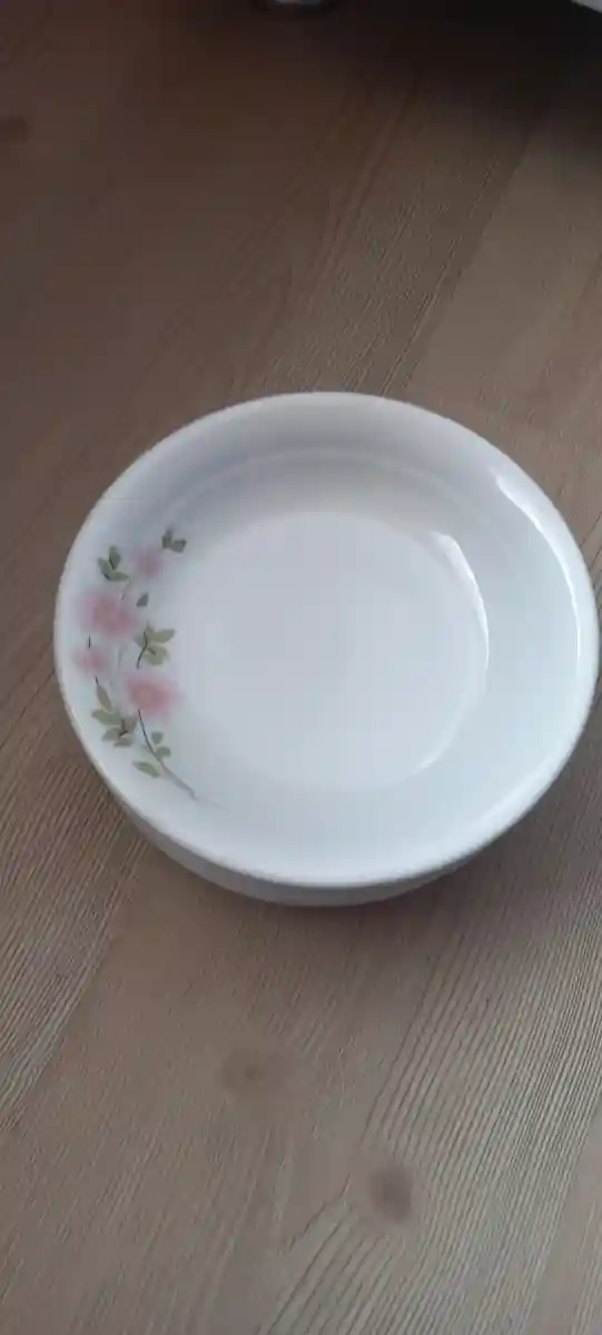 Vi̇ntag  çiçek desenli porselen tabak