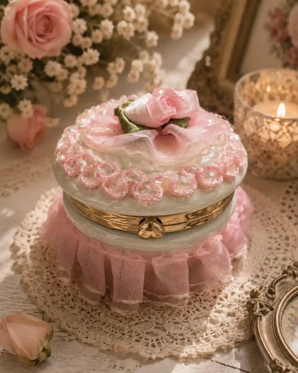 Pembe saray – romantik mücevher kutusu