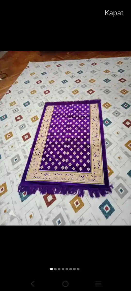 Mor desenli dekoratif seccadde modelleri yeni