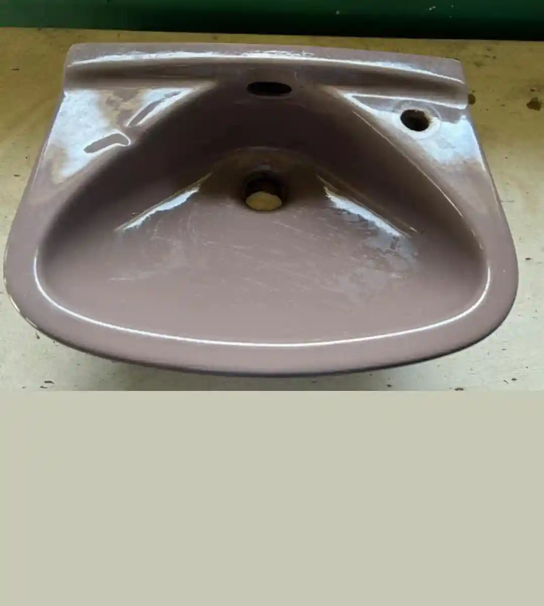 Kahverengi köşe lavabo satılık