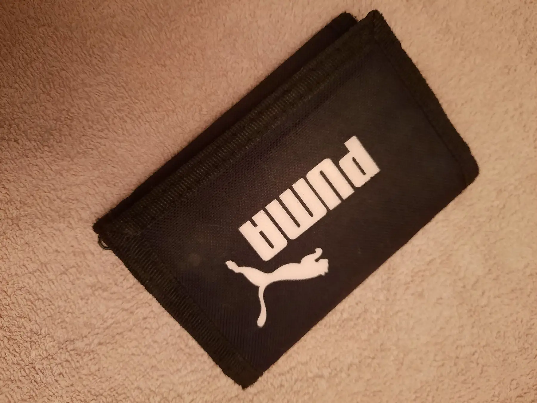 Puma logolu siyah cüzdan