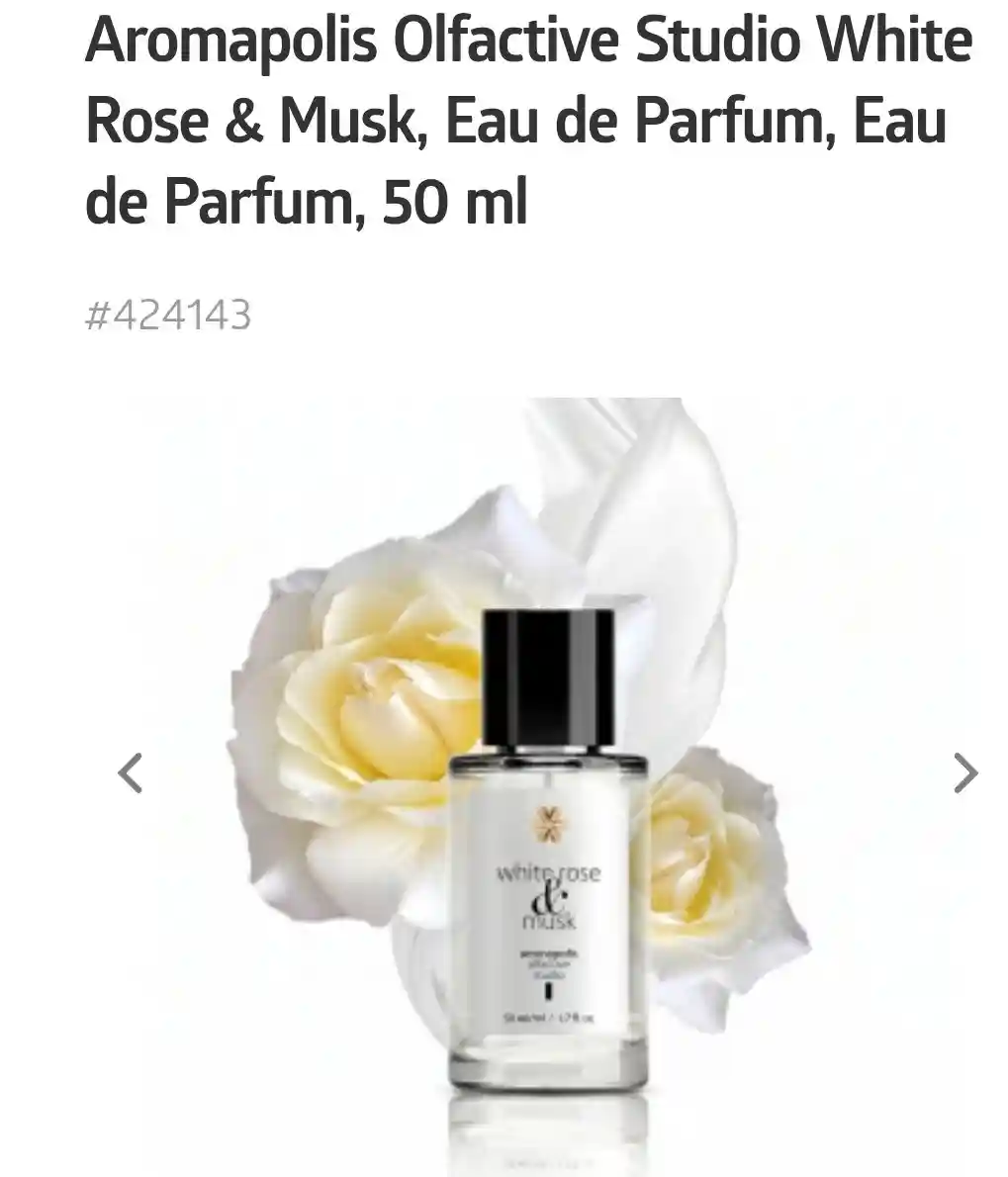 Aromapolis beyaz gül & misk parfüm, 50 ml