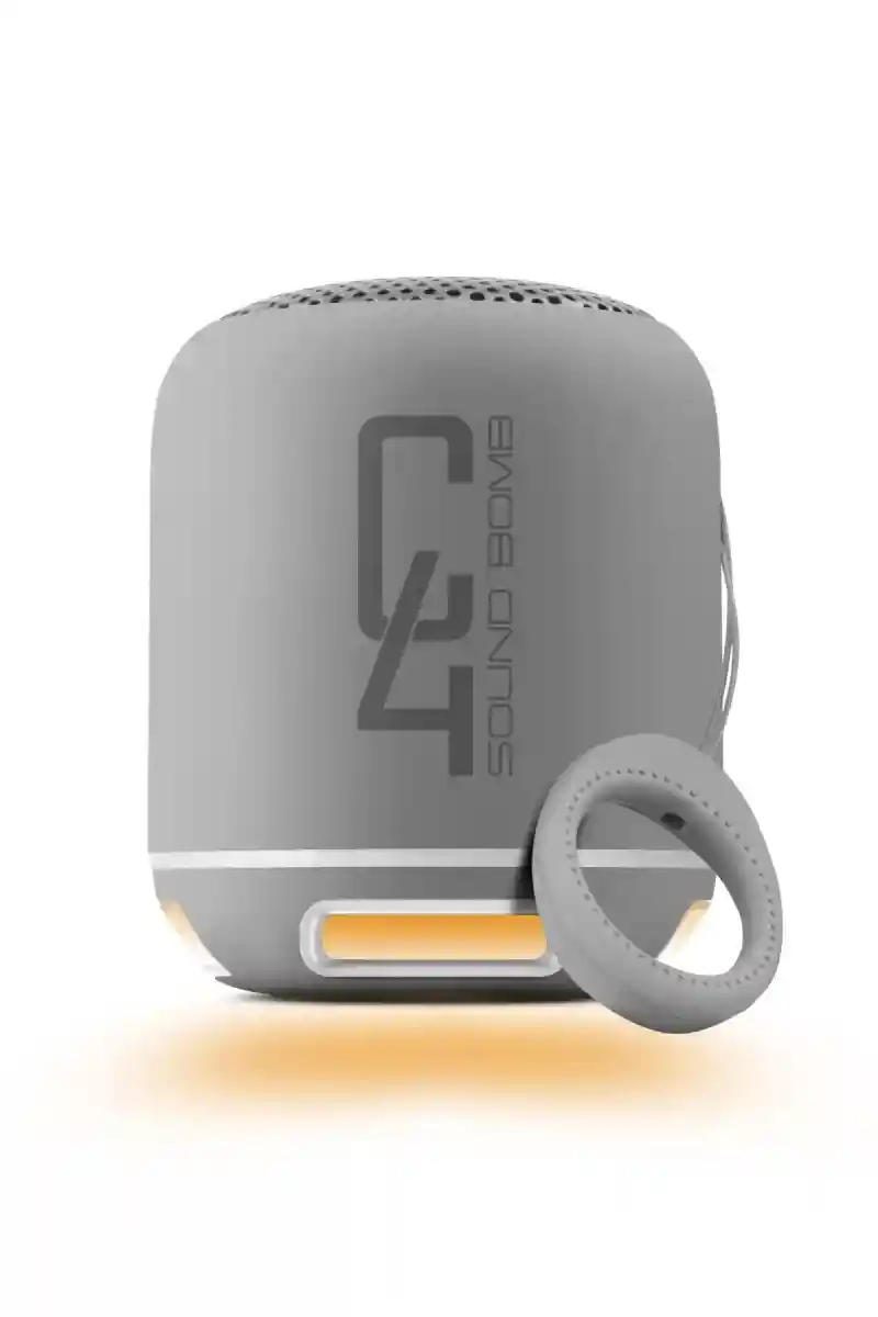 Powerway  powerway c4 siyah bluetooth hoparlör sese duyarlı led