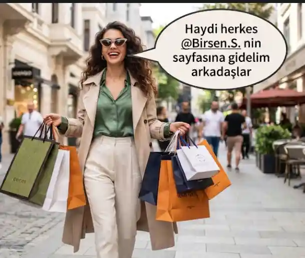Alışverişte şık kombin