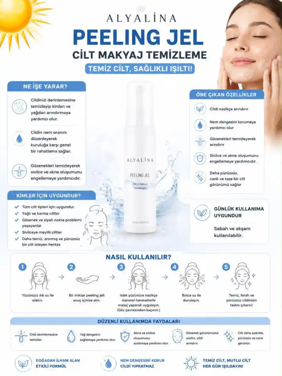 Alyalina peeling jel - cilt temizleme ürünü