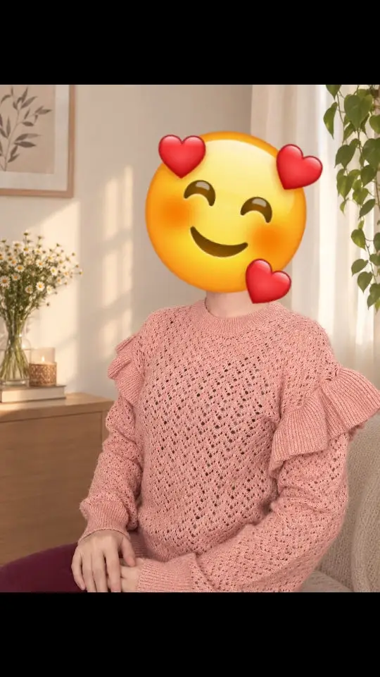 Pembe renkli triko kazak
