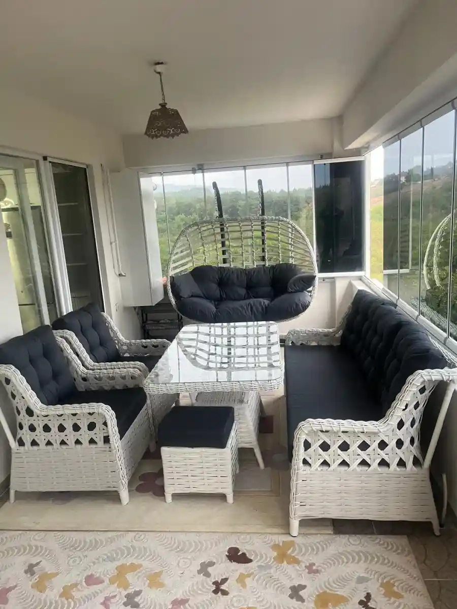 Bahçe balkon mobilya rattan takımı sıfır imalattan