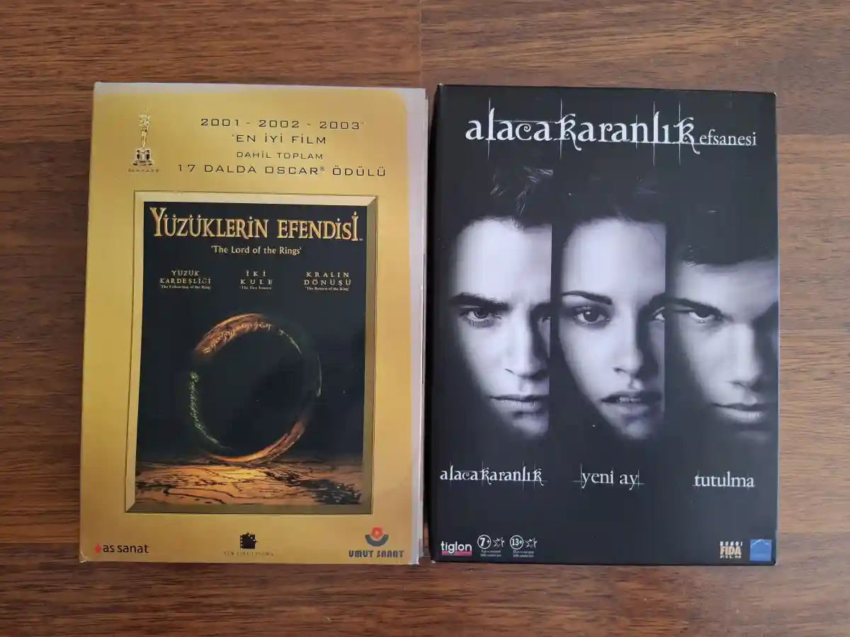 Yüzüklerin efendisi ve alacakaranlık dvd seti