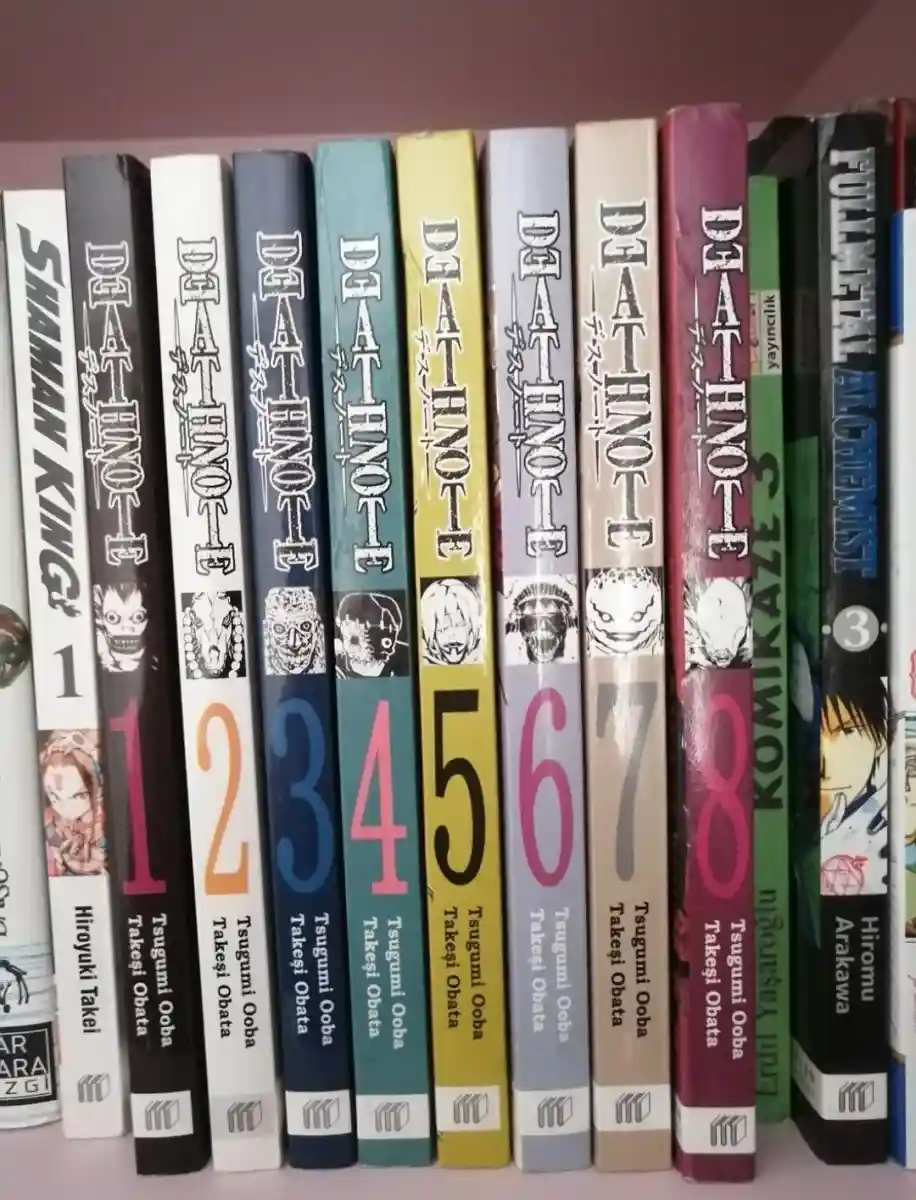 Death note 1-8 manga seti