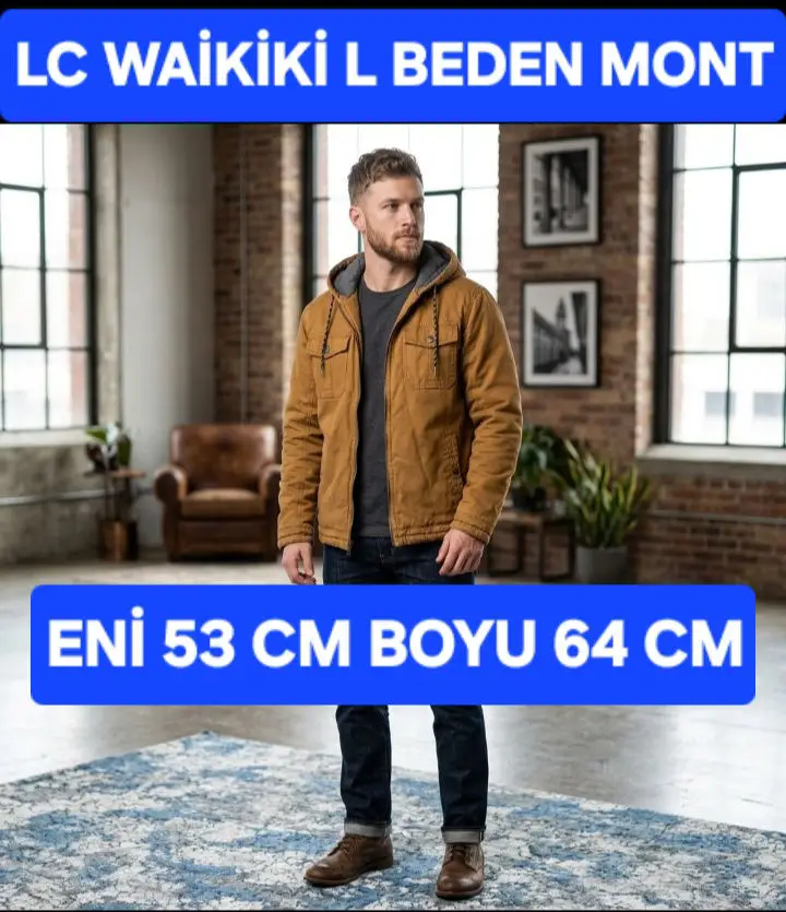 Lc waikiki l beden kışlık mont