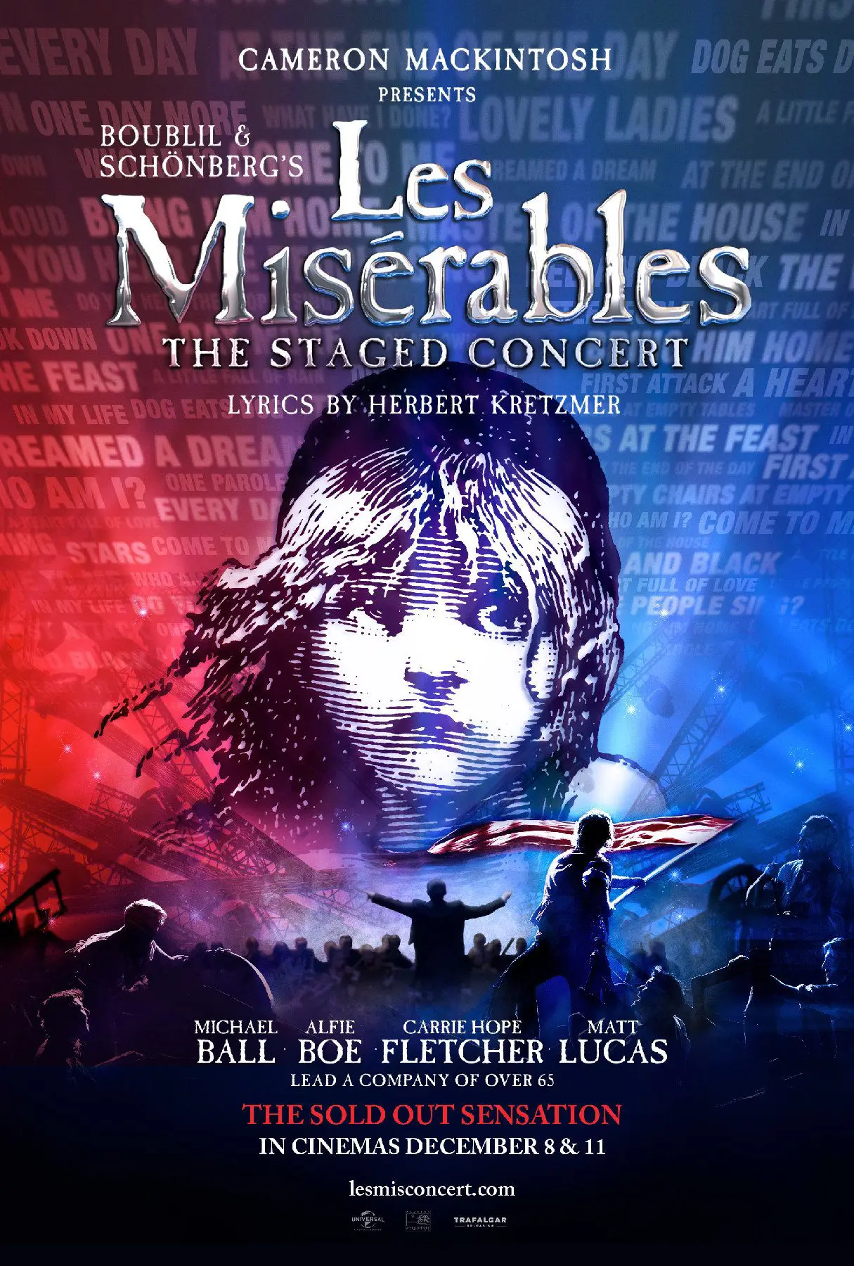 Les misérables konser film afişi 70x100 yüksek çözünürlüklü baskı rulo şeklinde yollanır