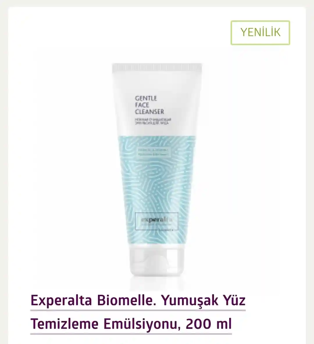 Experalta biomelle yüz temizleme emülsiyonu 200 ml