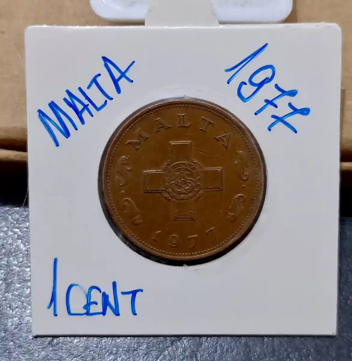 🇲🇹  malta 1977 mükemmel kondisyon 1 cent madeni para