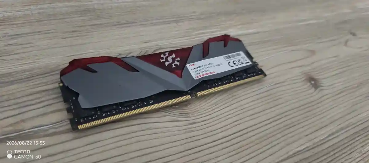 Xpg gammix 8 gb 3600 mhz ddr4 bilgisayar ram