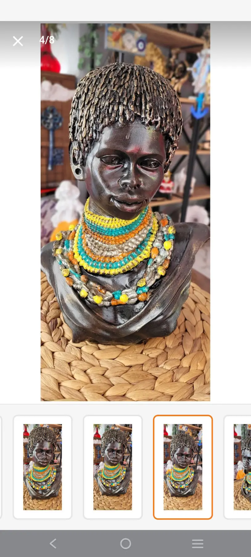 Dekoratif afrika heykeli