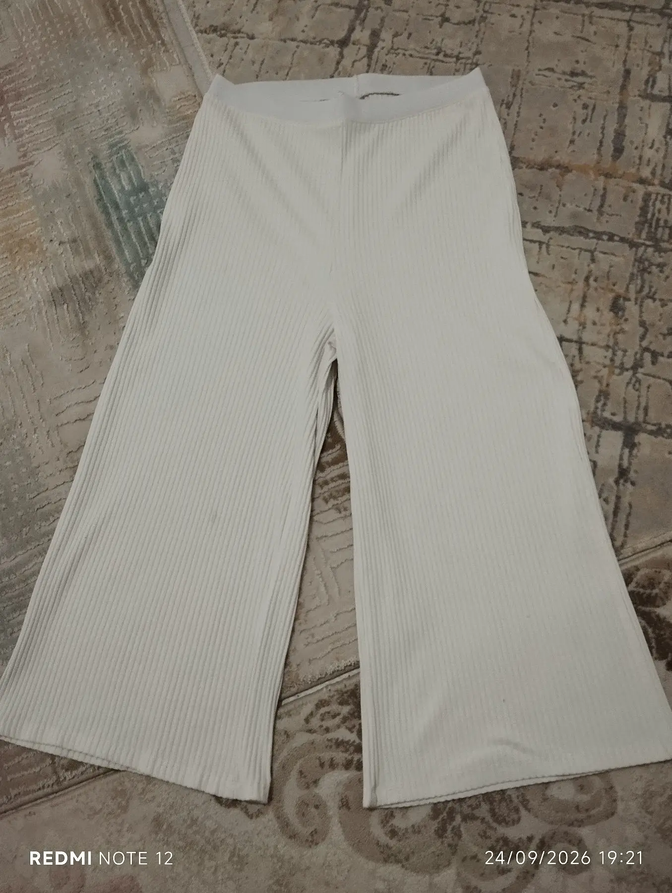 Lcw 42 beden triko pantolon fitilli model beli lastikli