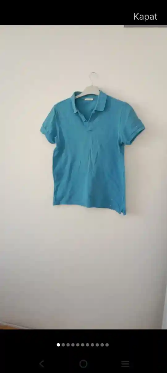 Mavi polo tişört