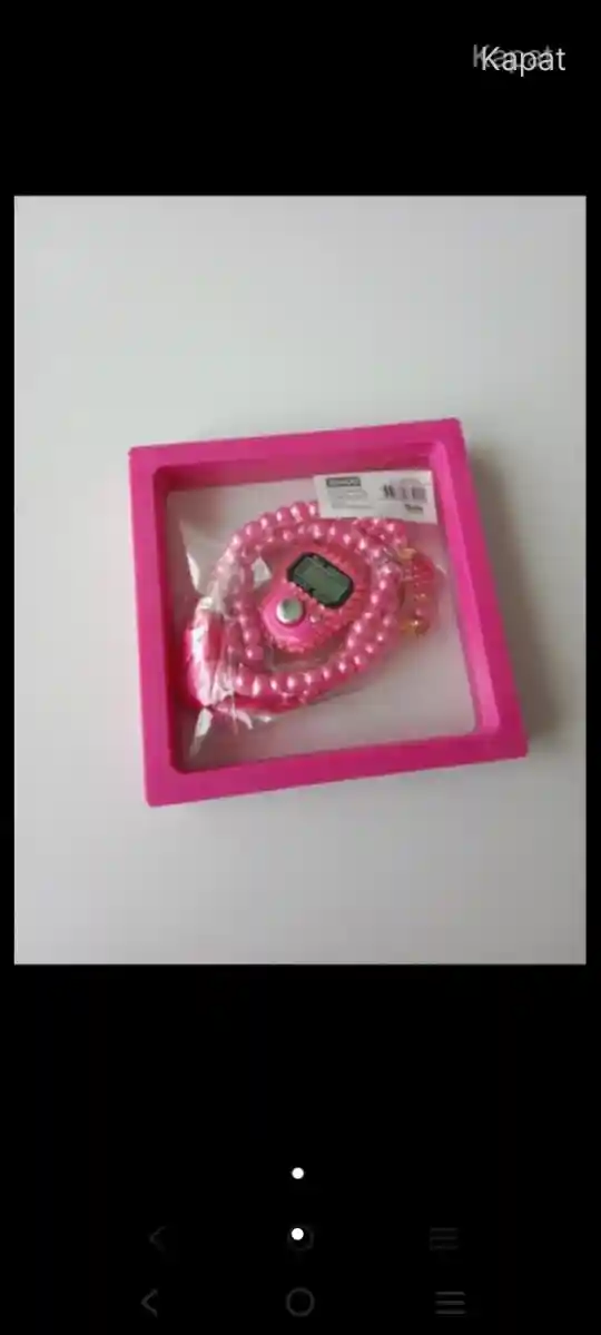 Pembe boncuklu tesbih modelleri
