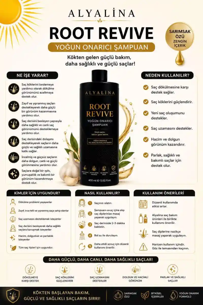 Alyalina root revive yoğun onarıcı şampuan