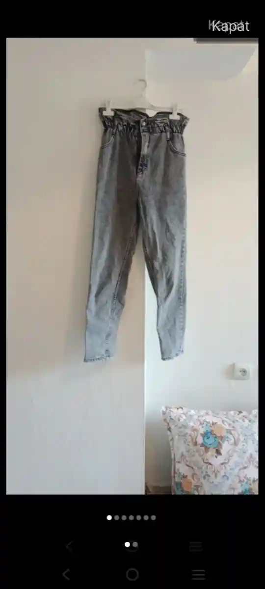 Gri jean pantolon