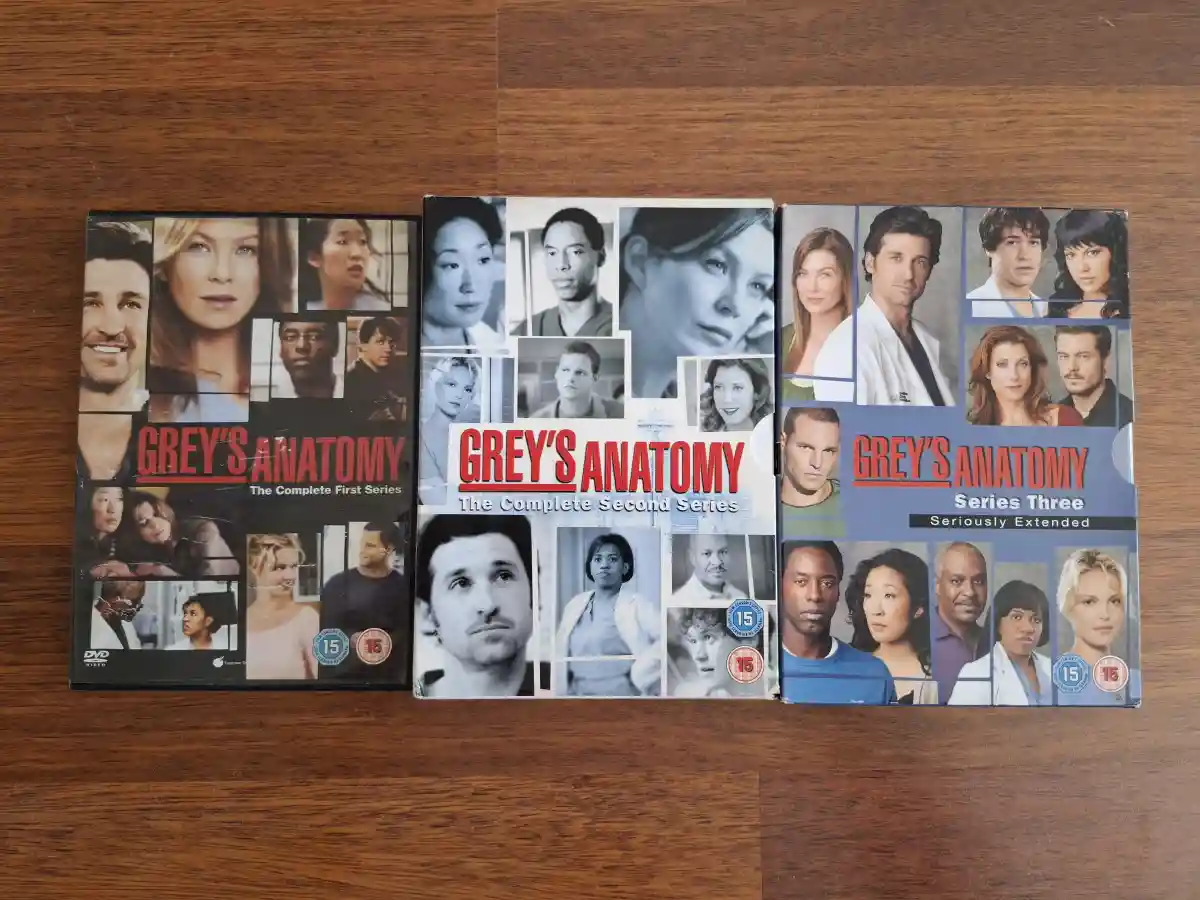 Grey's anatomy dizi dvd seti 1 2 3 sezon