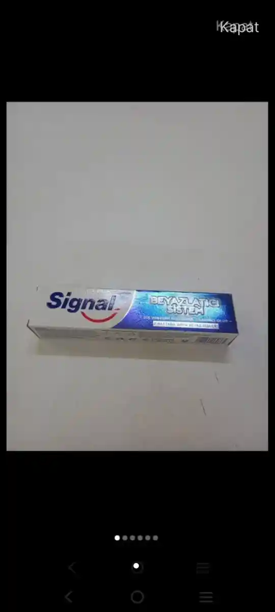 Signal beyazlatıcı diş macunu