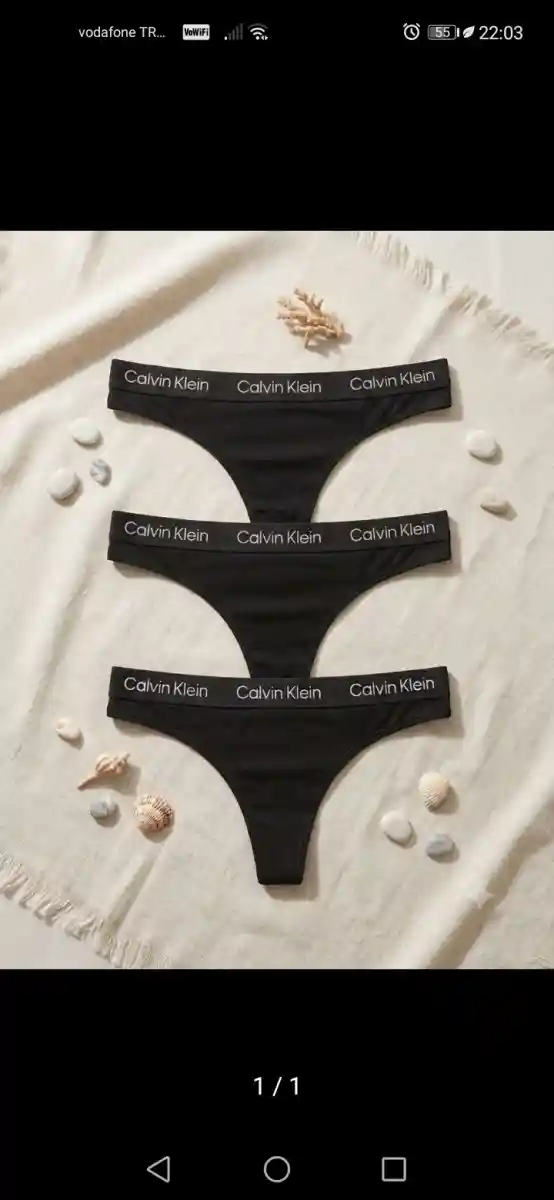 Calvin klein siyah tanga seti